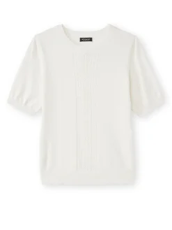 Femme Daxon Pull manches courtes finition écailles