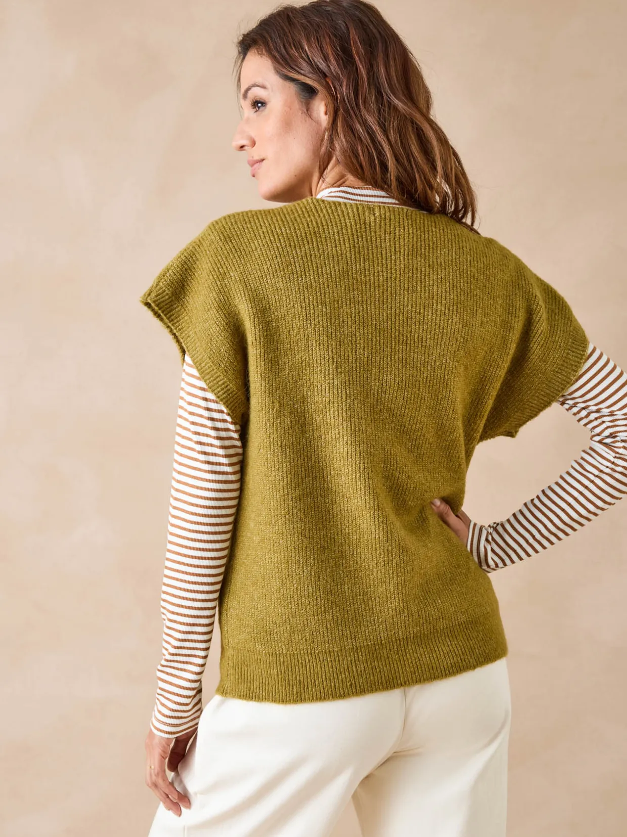 Femme Daxon Pull manches T avec laine