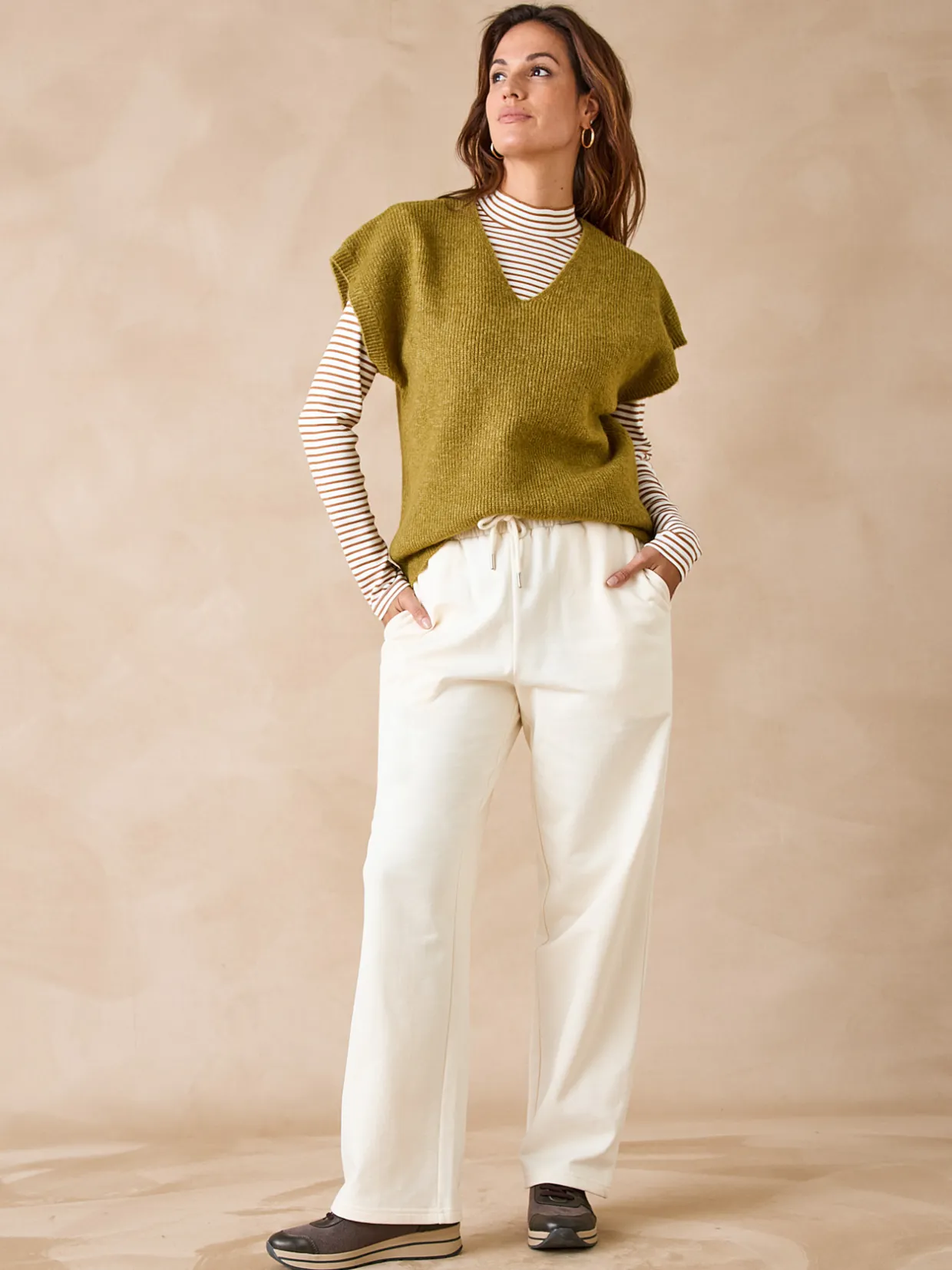 Femme Daxon Pull manches T avec laine