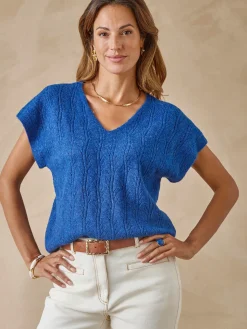 Femme Daxon Pull manches T avec laine