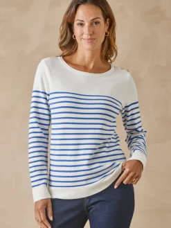 Femme Daxon Pull marinière col rond