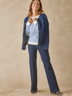 Femme Daxon Pull marinière col rond