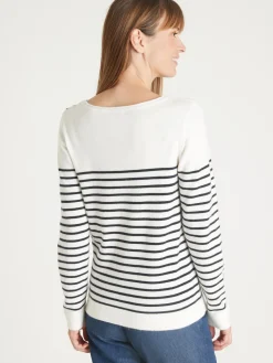 Femme Daxon Pull marinière col rond