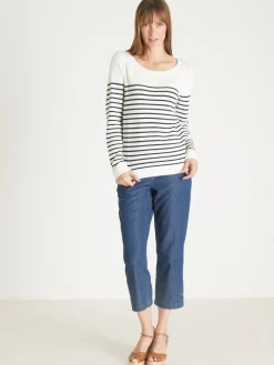 Femme Daxon Pull marinière col rond