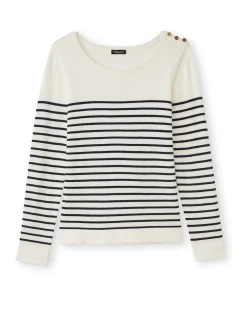 Femme Daxon Pull marinière col rond