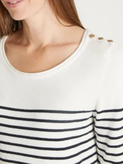 Femme Daxon Pull marinière col rond