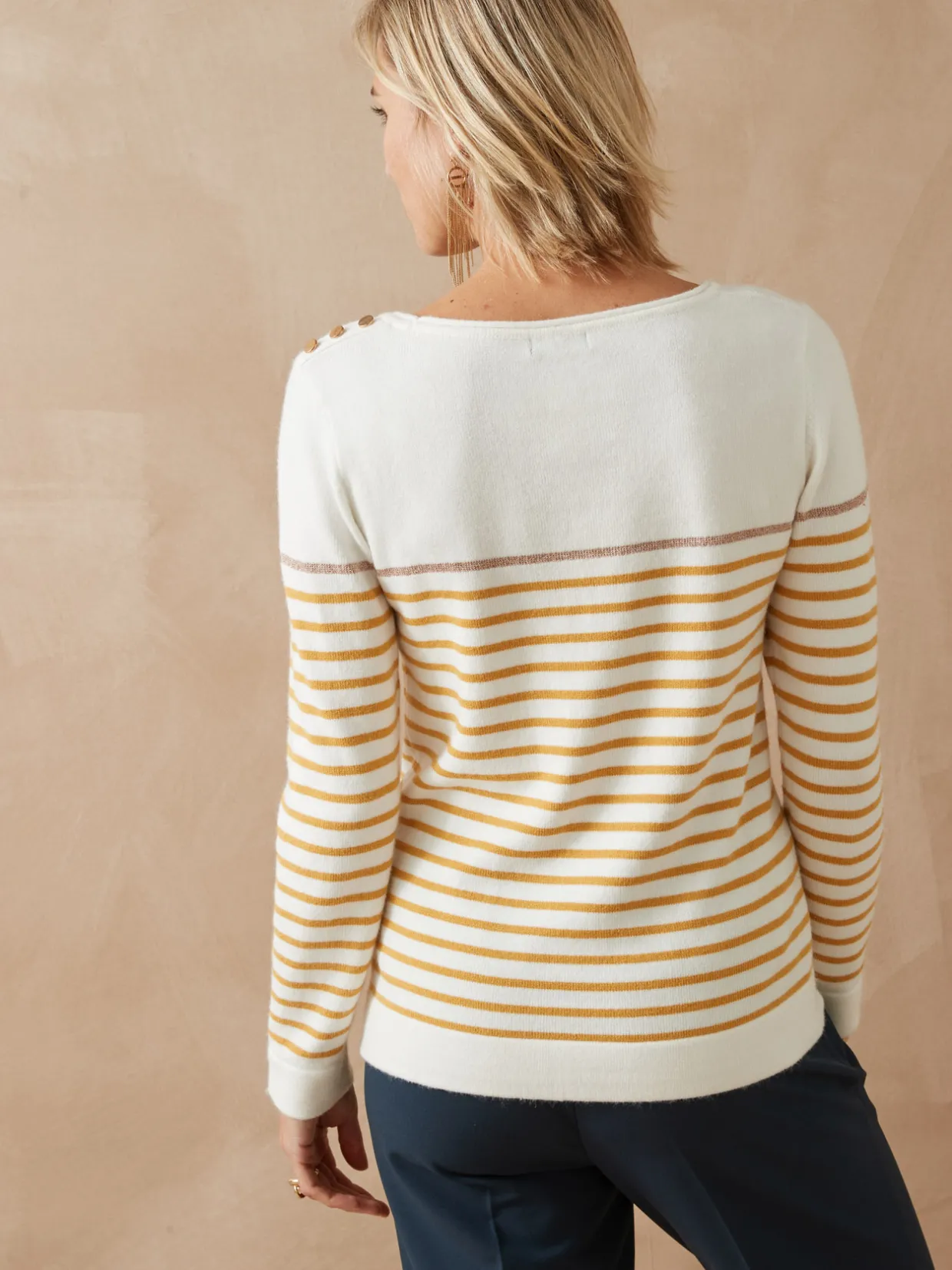 Femme Daxon Pull marinière col rond