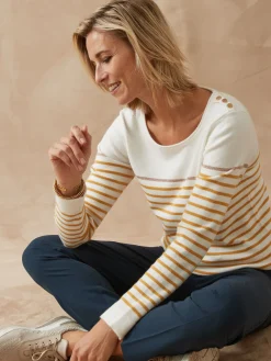 Femme Daxon Pull marinière col rond