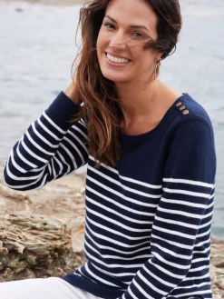 Femme Daxon Pull marinière col rond