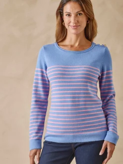 Femme Daxon Pull marinière col rond