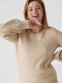 Femme Daxon Pull motif jacquard paysage