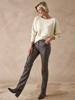 Femme Daxon Pull point fantaisie avec laine