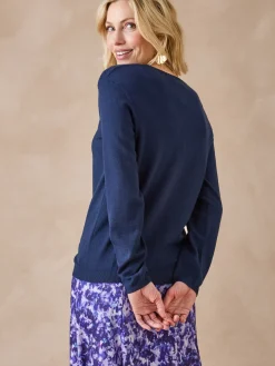 Femme Daxon Pull point fantaisie détails rivets