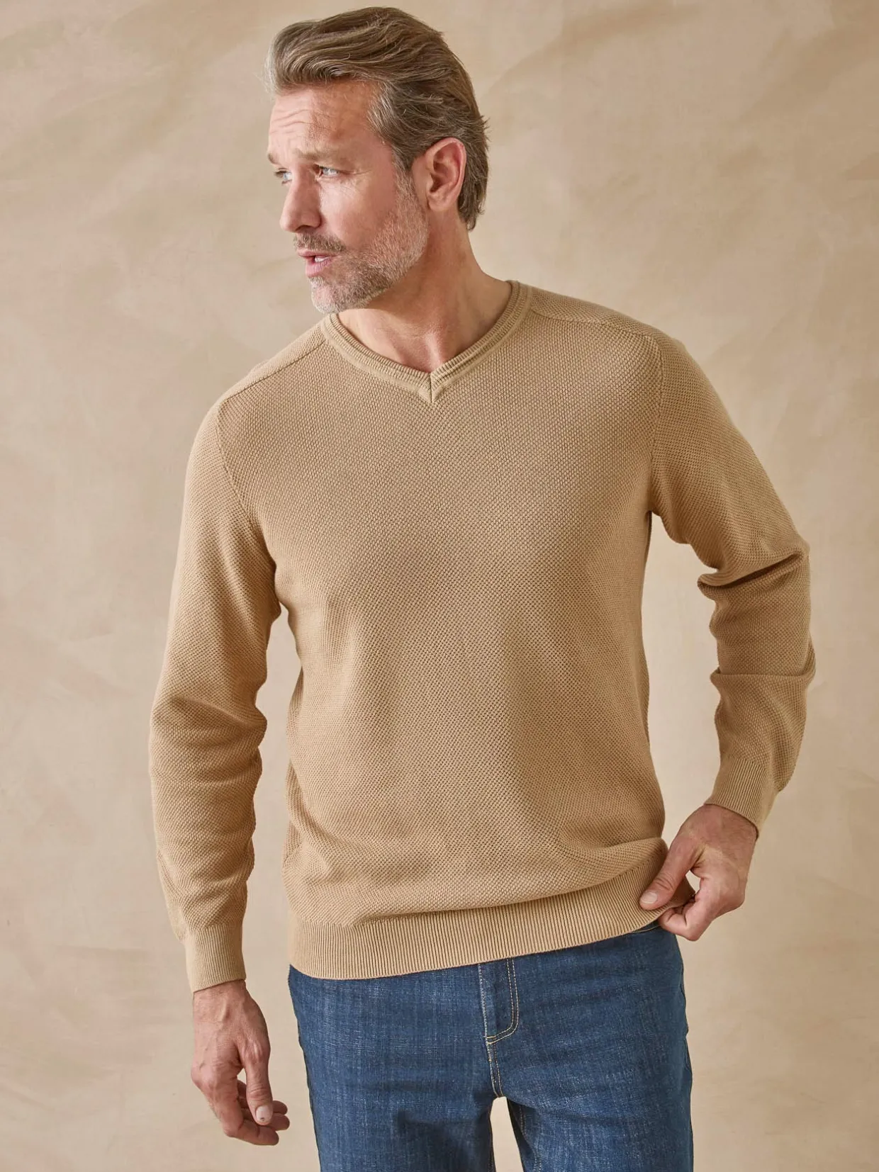 Homme Daxon Pull point fantaisie pur coton