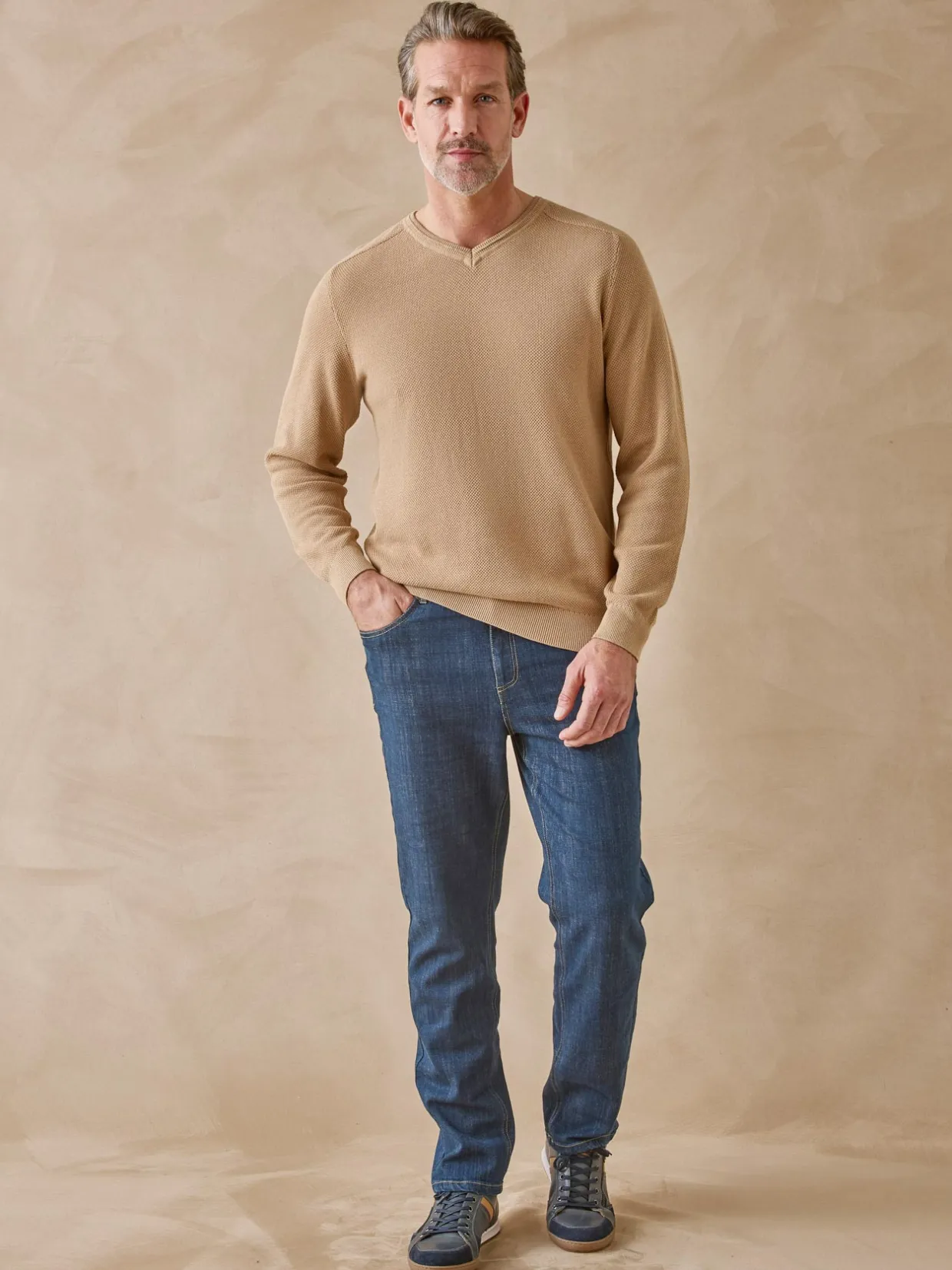 Homme Daxon Pull point fantaisie pur coton