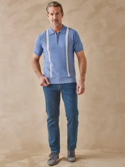 Homme Daxon Pull polo zippé