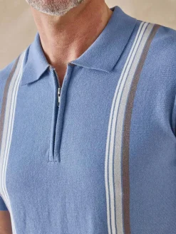 Homme Daxon Pull polo zippé