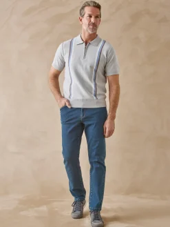 Homme Daxon Pull polo zippé