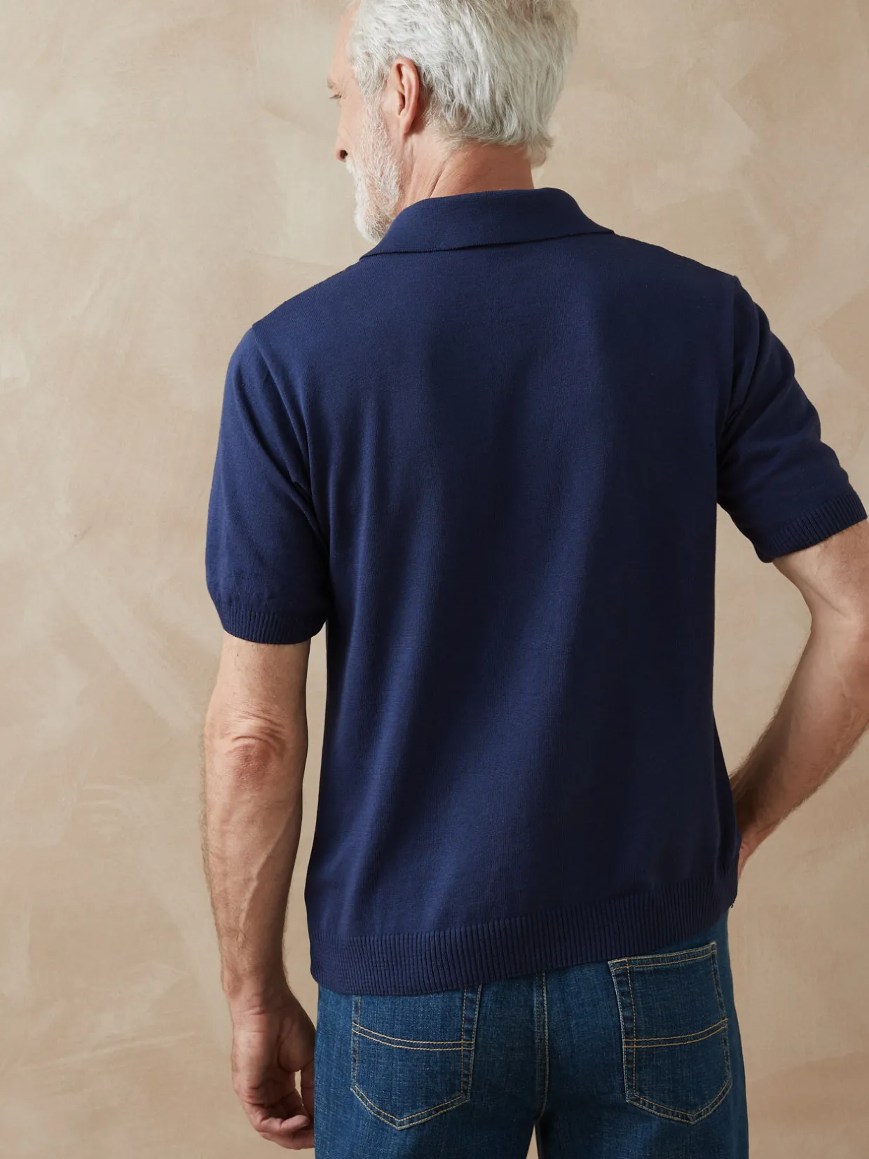 Homme Daxon Pull polo zippé manches courtes