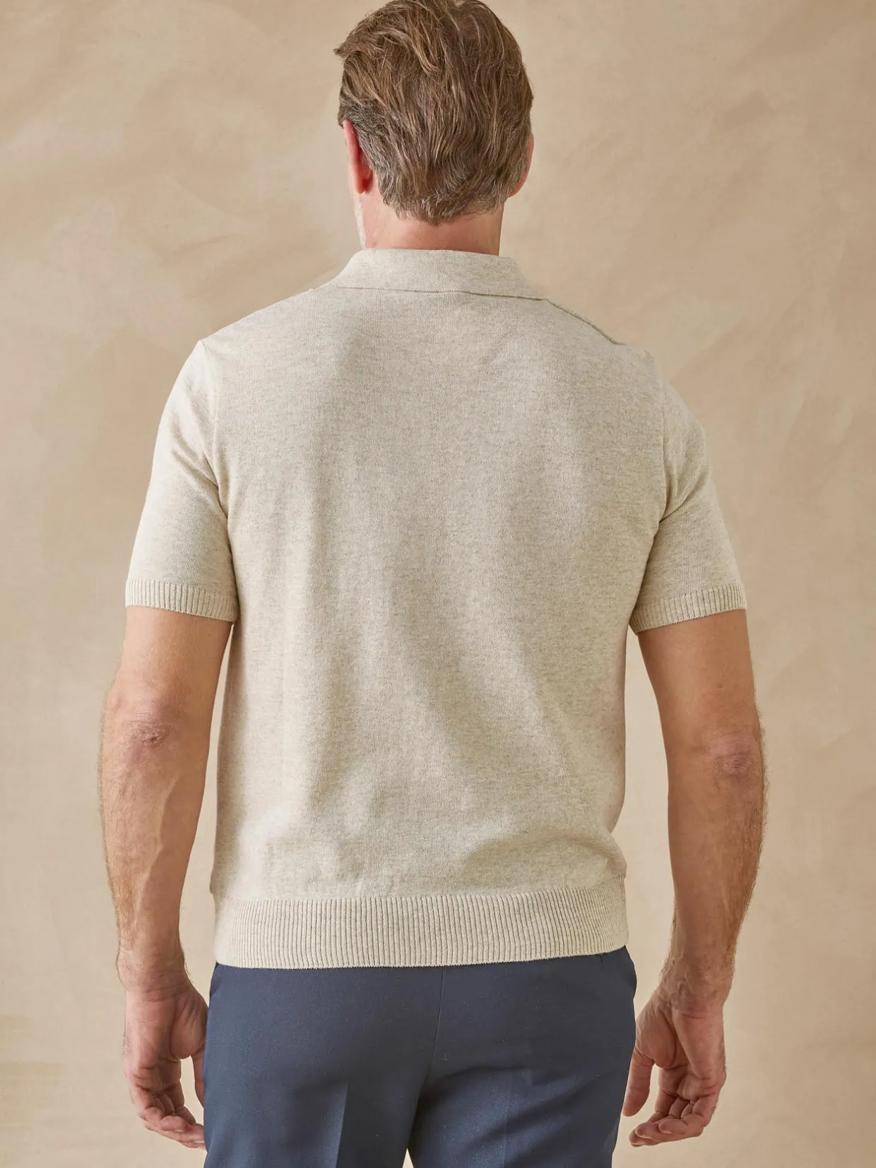 Homme Daxon Pull polo zippé manches courtes