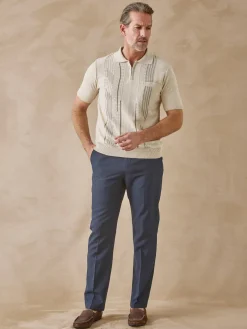 Homme Daxon Pull polo zippé manches courtes