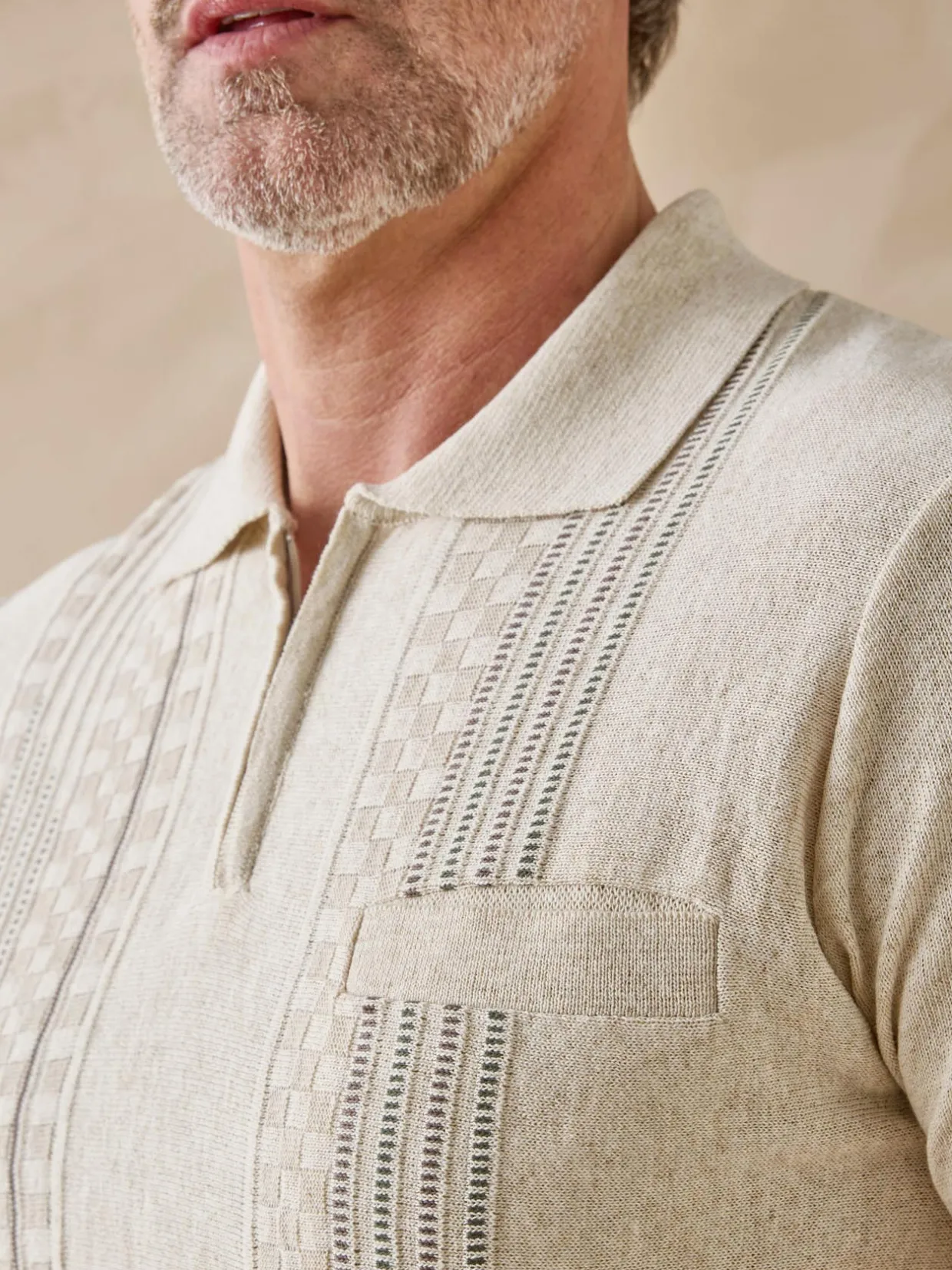 Homme Daxon Pull polo zippé manches courtes