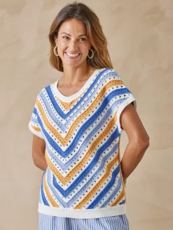 Femme Daxon Pull rayé point fantaisie