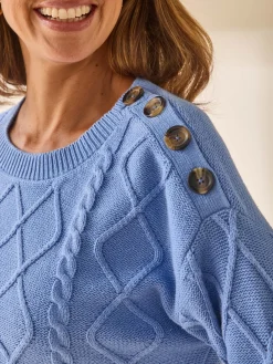 Femme Daxon Pull torsadé col rond