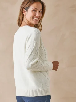 Femme Daxon Pull torsadé col rond