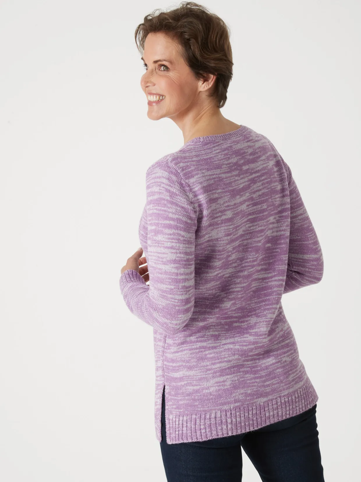 Femme Daxon Pull torsadé encolure ronde