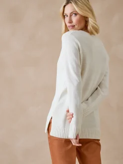 Femme Daxon Pull torsadé encolure ronde