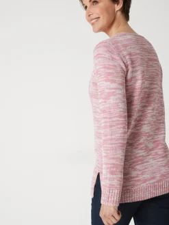 Femme Daxon Pull torsadé encolure ronde