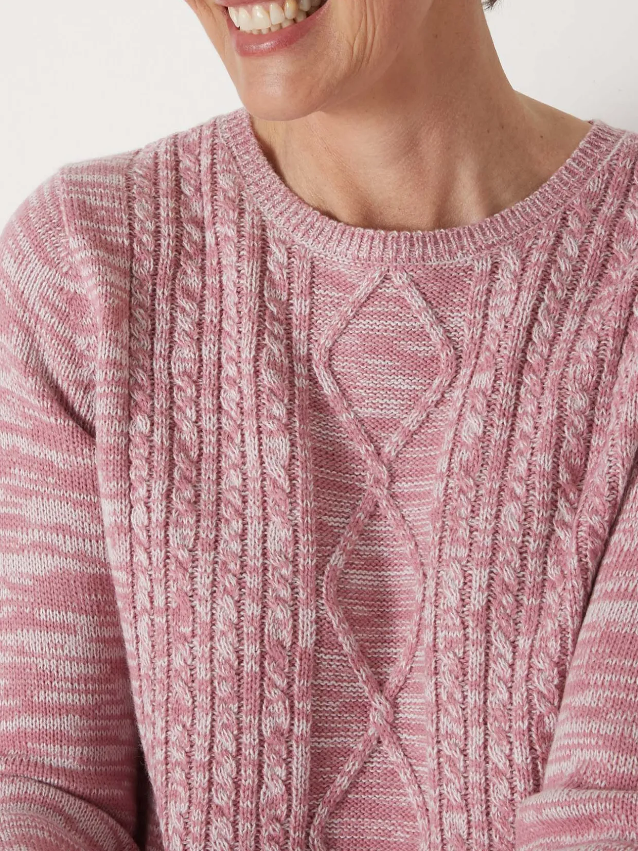 Femme Daxon Pull torsadé encolure ronde