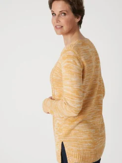 Femme Daxon Pull torsadé encolure ronde