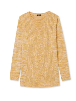 Femme Daxon Pull torsadé encolure ronde
