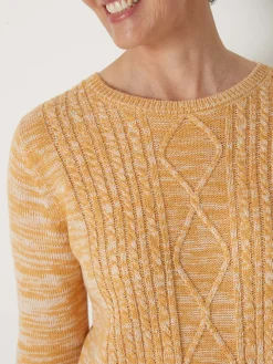 Femme Daxon Pull torsadé encolure ronde