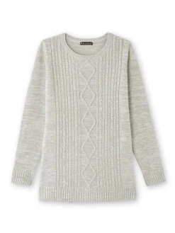 Femme Daxon Pull torsadé encolure ronde
