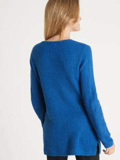 Femme Daxon Pull-tunique côtes perlées