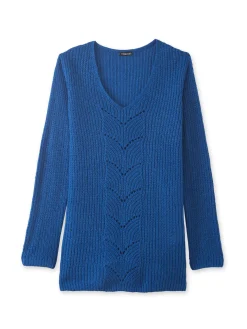 Femme Daxon Pull-tunique côtes perlées