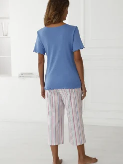 Daxon Pyjacourt maille et seersucker