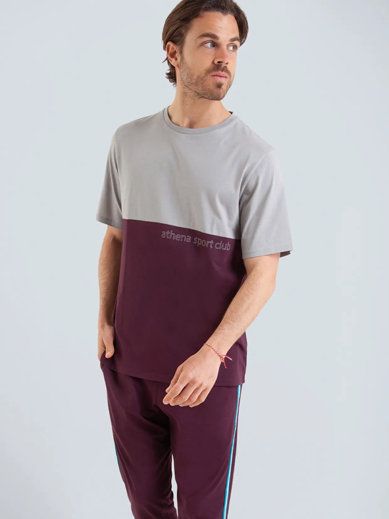 Homme Athéna Pyjama CLUB manches courtes