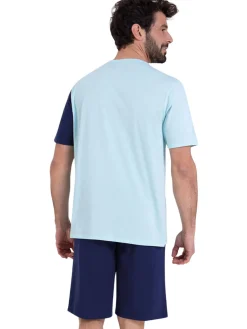 Homme Athéna Pyjama court Ecopack Construction homme