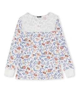 Daxon Pyjama empiècement dentelle