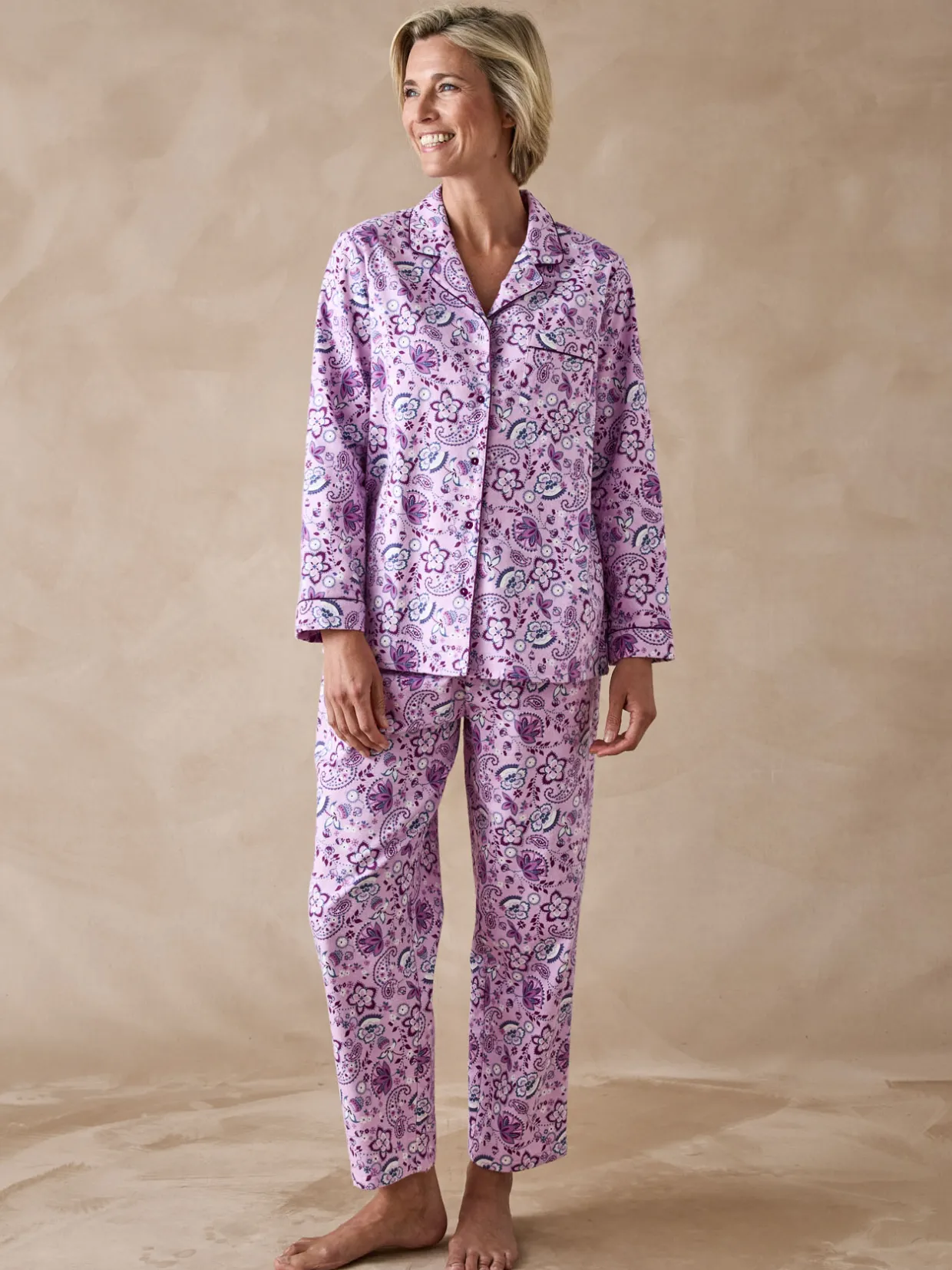 Daxon Pyjama en flanelle pur coton