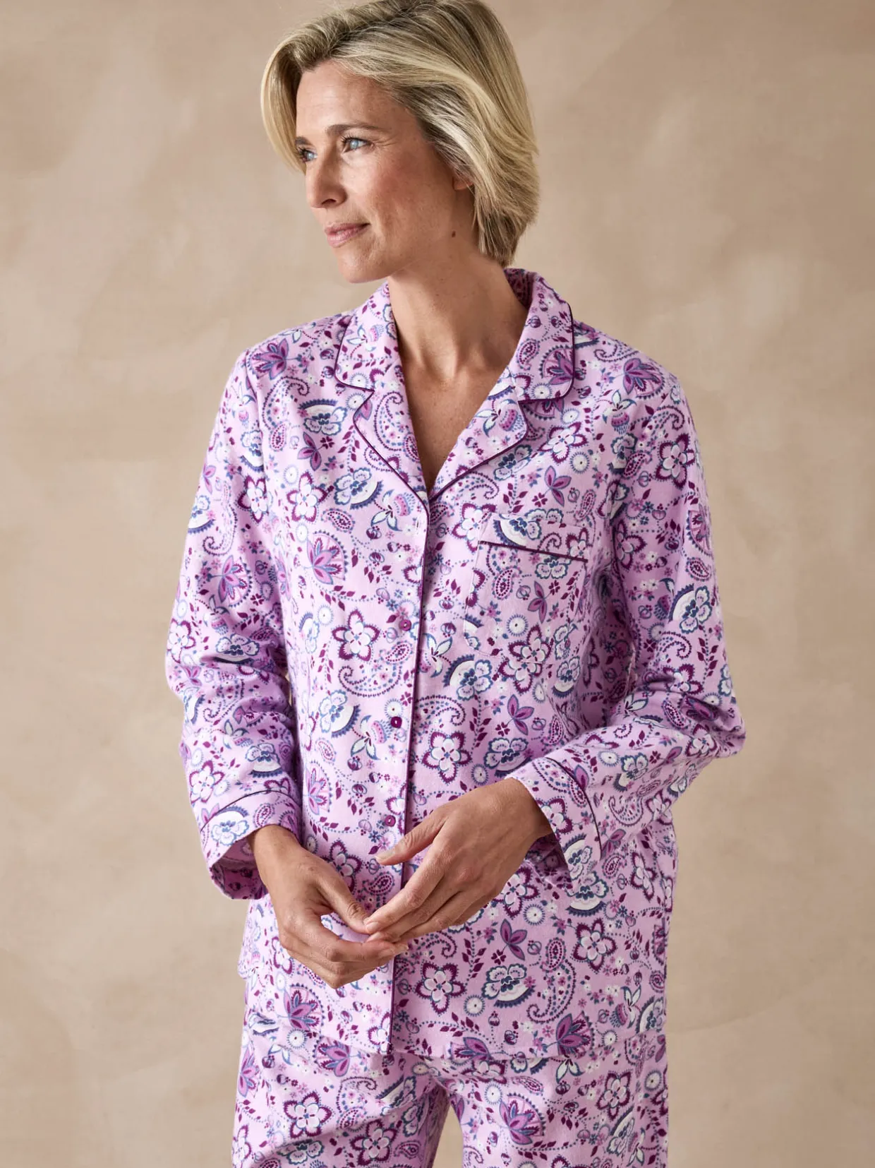 Daxon Pyjama en flanelle pur coton