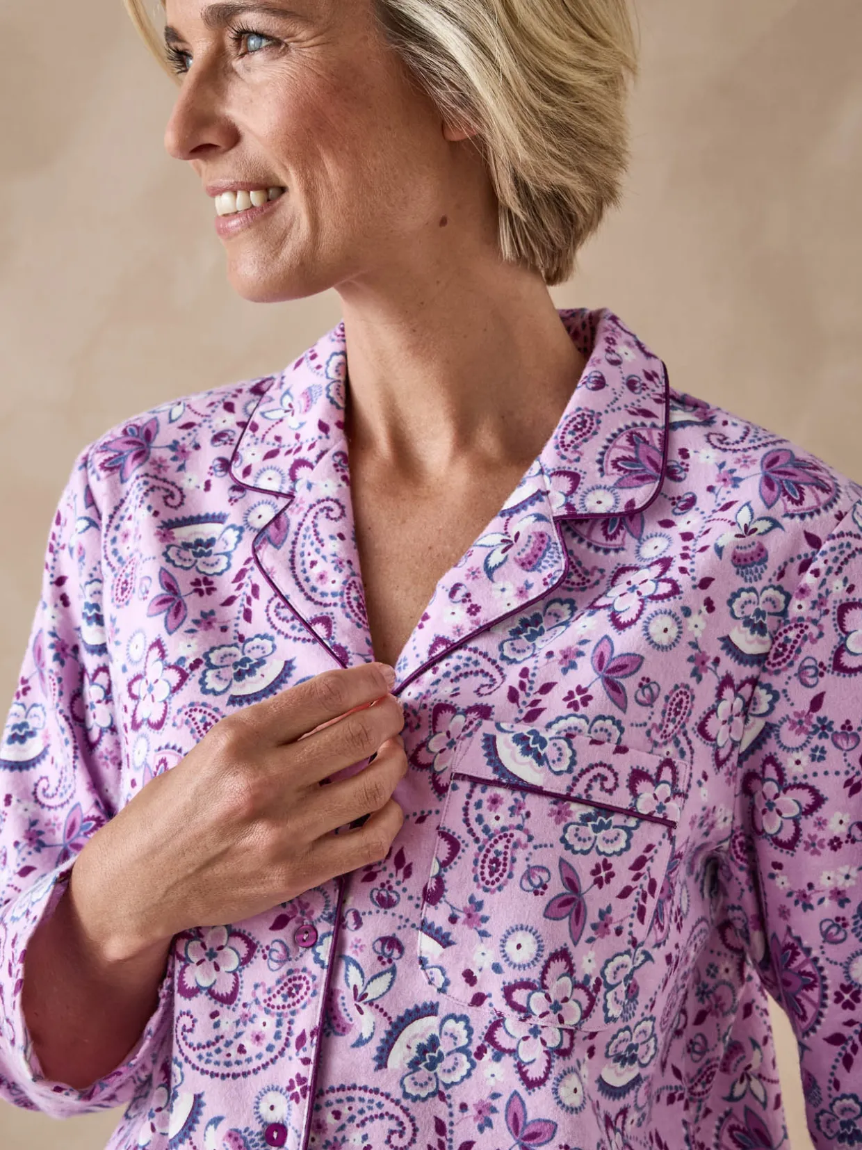 Daxon Pyjama en flanelle pur coton