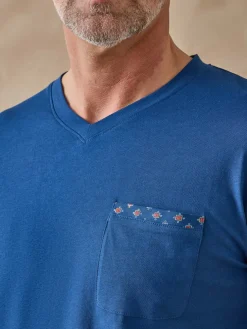 Homme Daxon Pyjama en maille jersey pur coton peigné