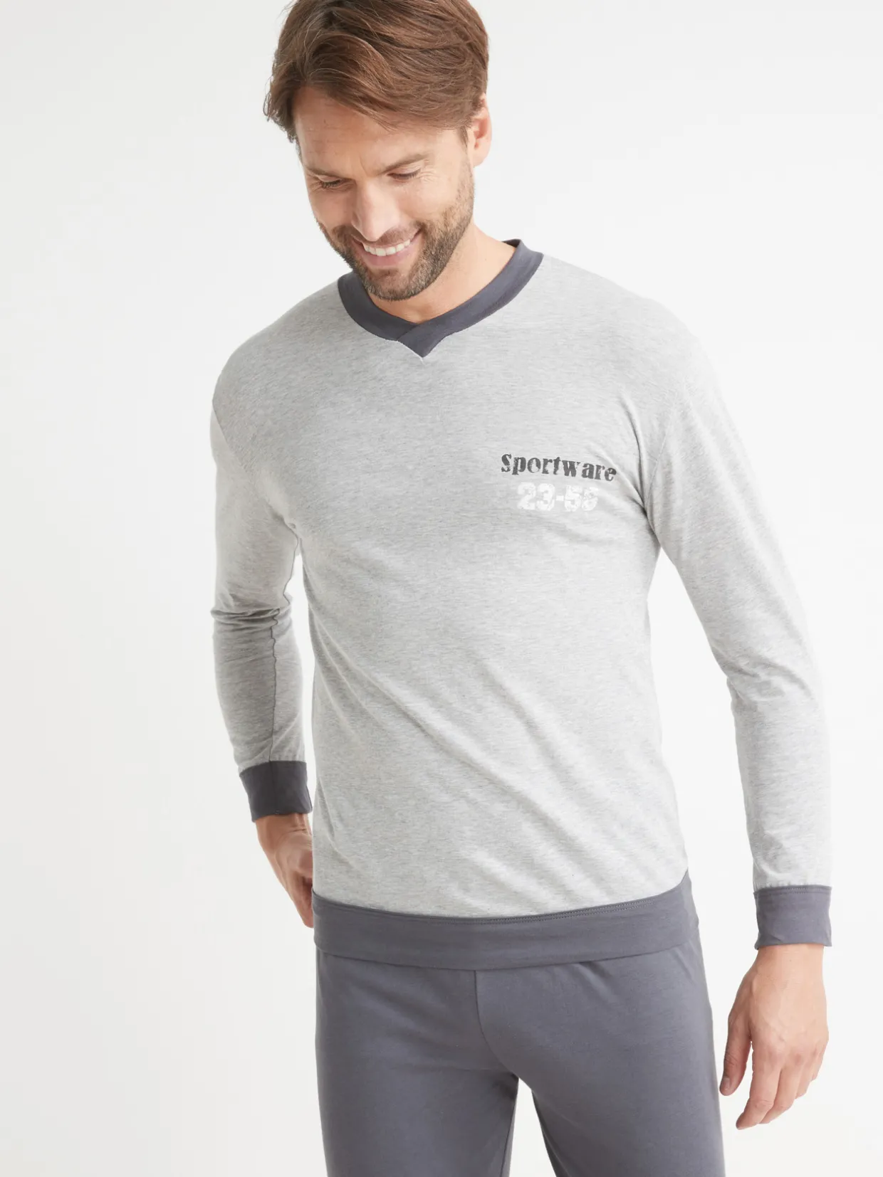 Homme Pyjama en maille pur coton