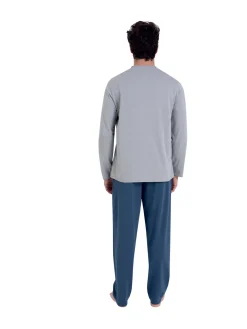 Homme Athéna Pyjama en maille pur coton bio.