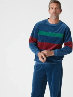 Homme Daxon Pyjama forme jogging en velours